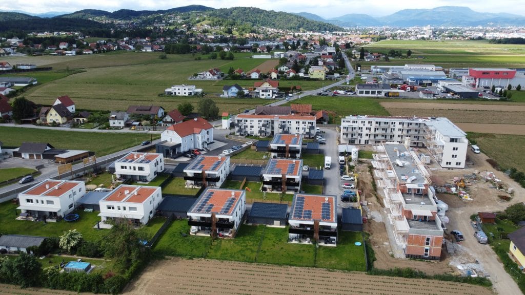 Bauprojekt in Seiersberg, Ansicht Bauphase