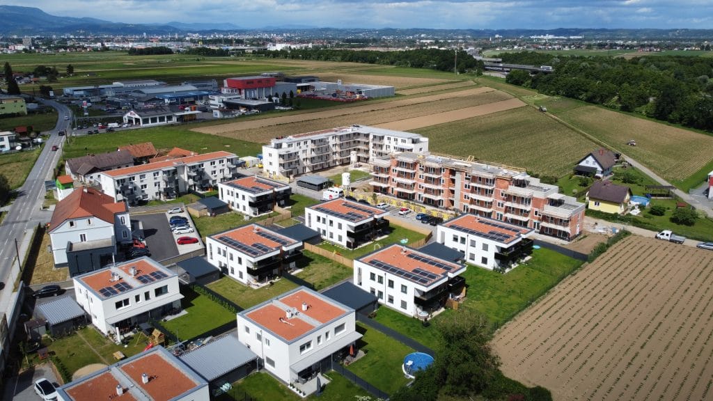 Bauprojekt in Seiersberg, Ansicht Bauphase