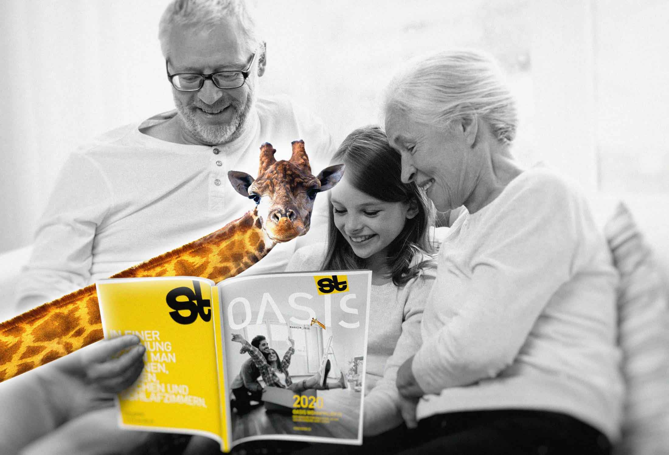 Großeltern mit Enkelkind, OASIS Magazin und Gisi